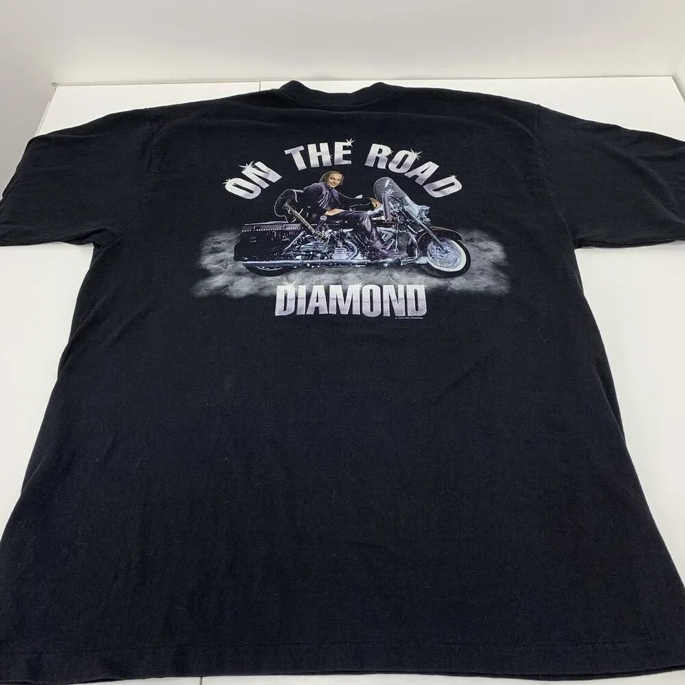 Vintage NEIL DIAMOND On The Road World Tour 1996-1997 Motorcycle Biker Shirt XL - Picture 5 of 7